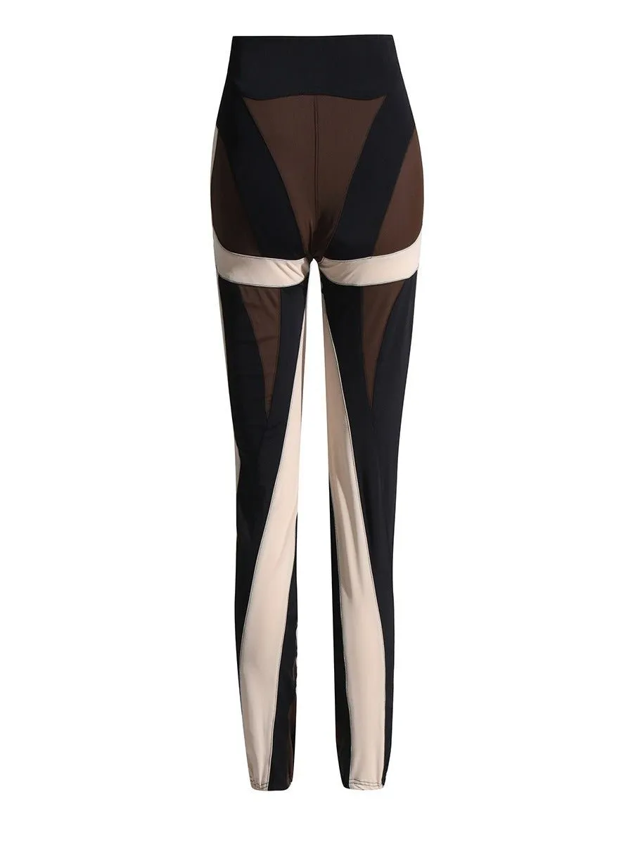 Pre Order:  Contrast Contour Spiral Leggings