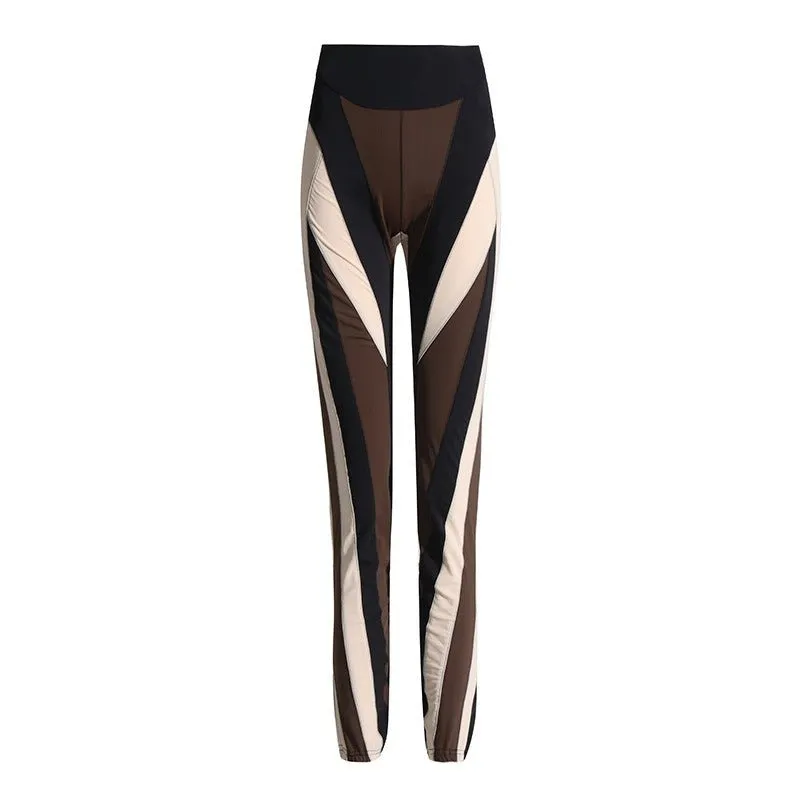 Pre Order:  Contrast Contour Spiral Leggings