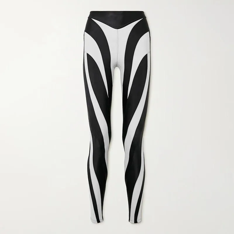 Pre Order:  Contrast Contour Spiral Leggings