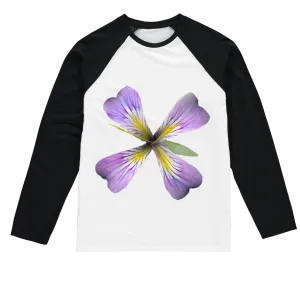 PurpleFlower3 Sublimation Baseball Long Sleeve T-Shirt