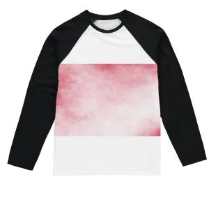 Red Clouds Sublimation Baseball Long Sleeve T-Shirt