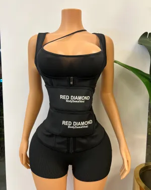 RED DIAMOND BODY SWEAT VEST