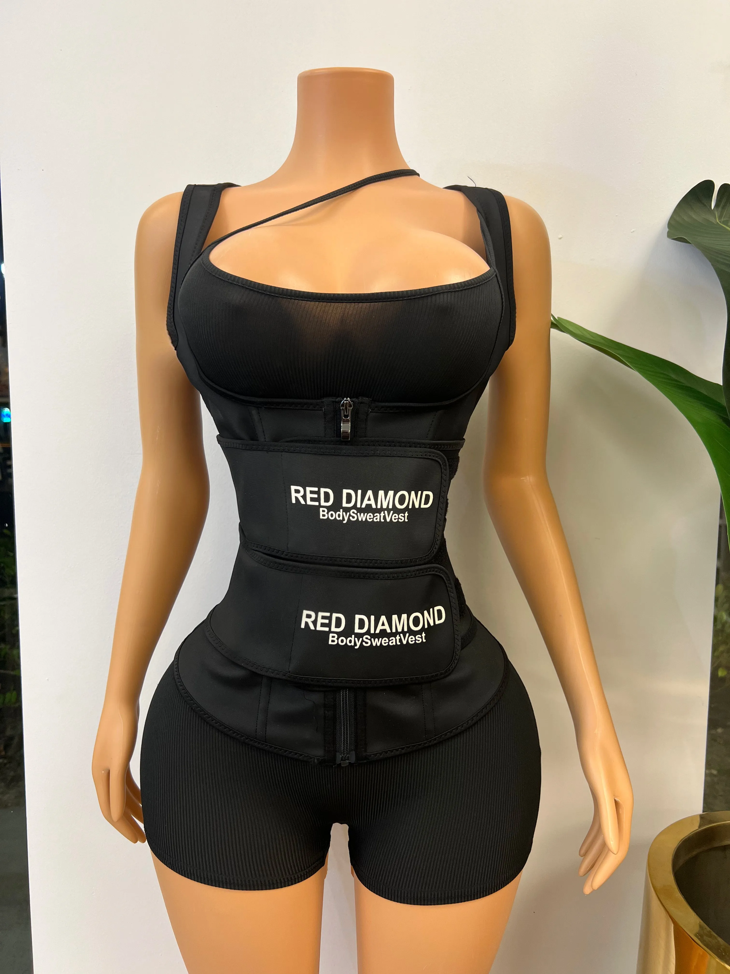 RED DIAMOND BODY SWEAT VEST