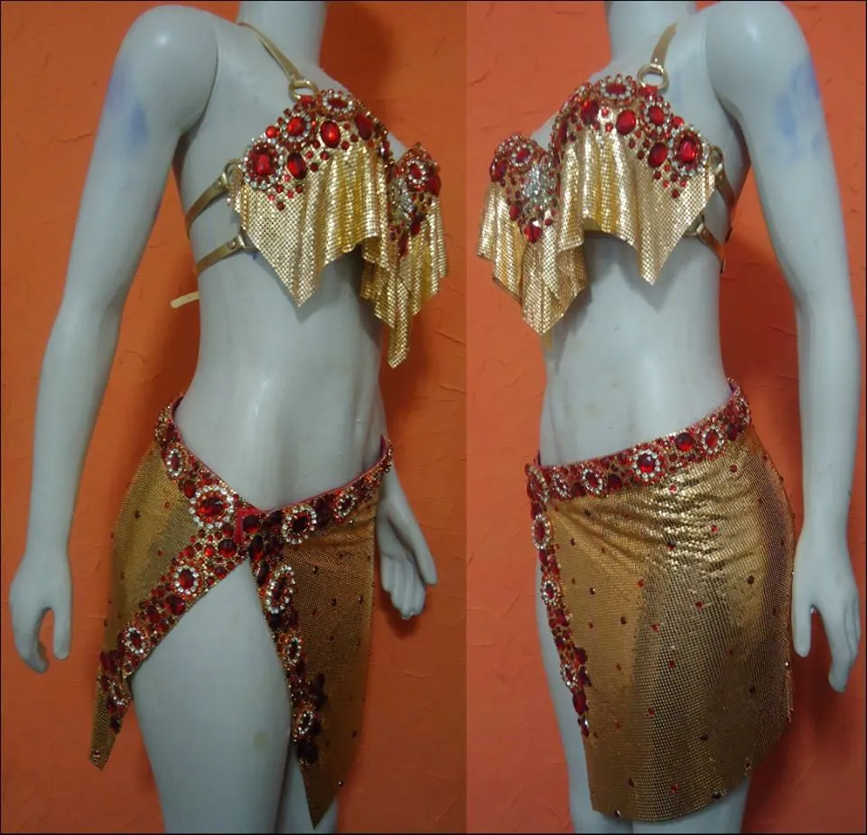 Renata Gold Mesh Set Princess Basic Samba Wear