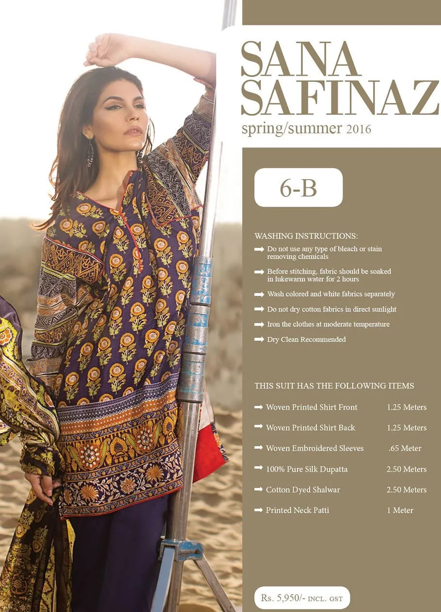 Sana Safinaz Spring/Summer Lawn Collection 2016 – 06B