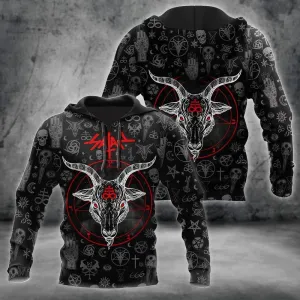 Shape Of Satanic Skull Hoodie For Men And Women, Satanics Skulls Hoodies