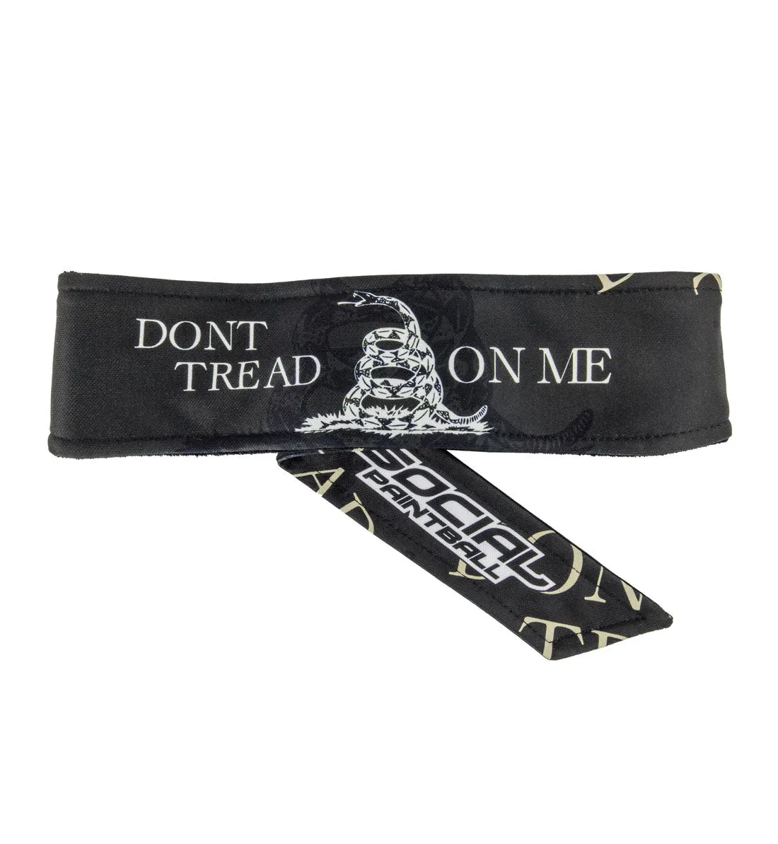 Social Paintball Grit Deluxe Long Tie Headband - Don't Tread On Me