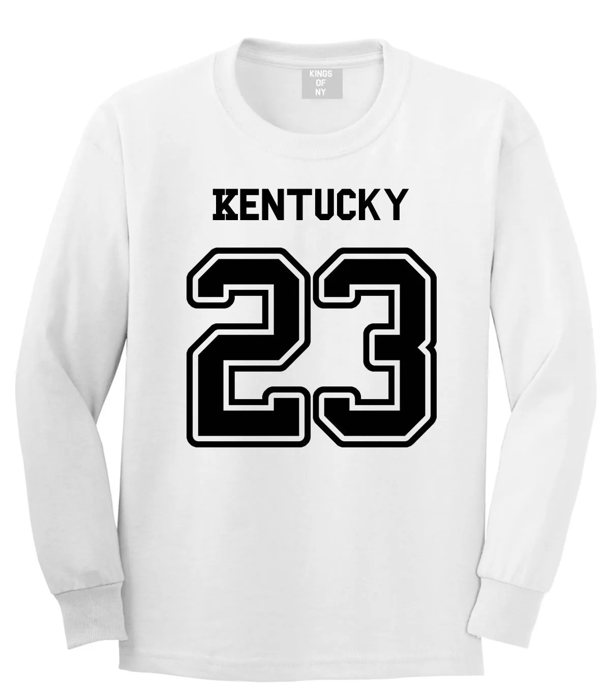 Sport Style Kentucky 23 Team State Jersey Long Sleeve T-Shirt