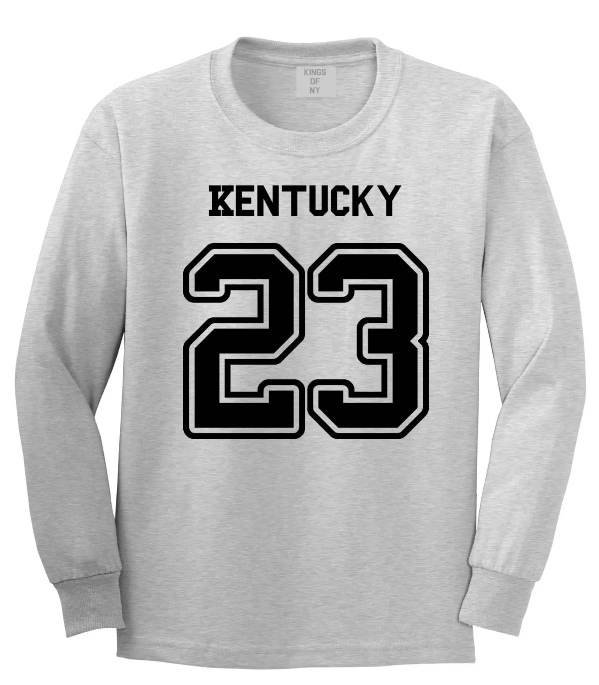 Sport Style Kentucky 23 Team State Jersey Long Sleeve T-Shirt