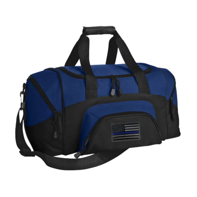 Subdued Thin Blue Line Sport Duffel Bag, Small