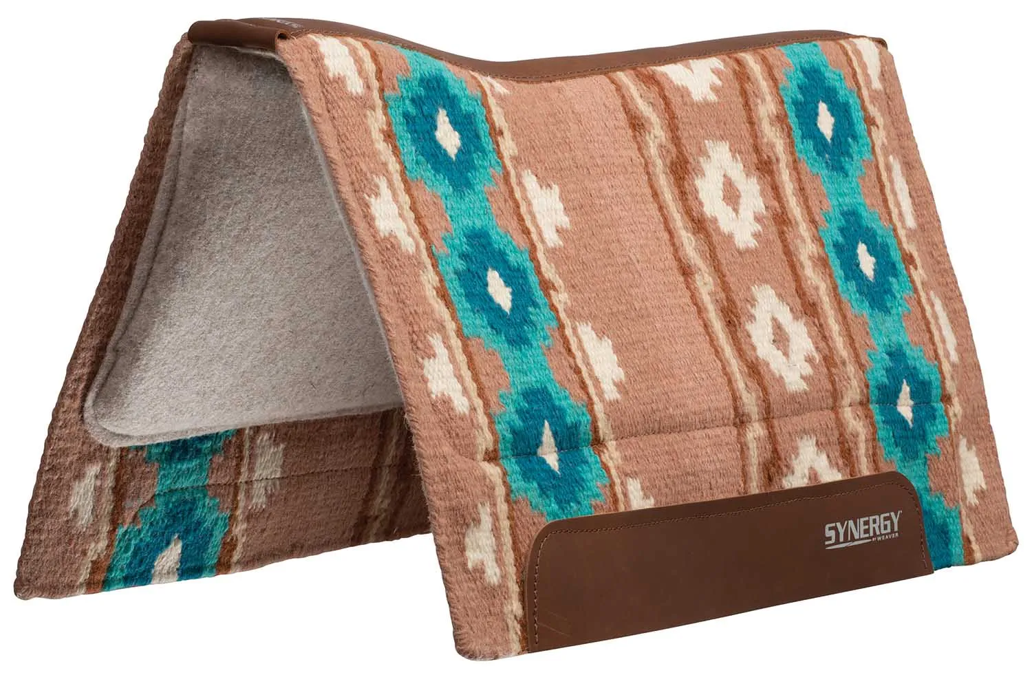 Synergy Contoured Performance Saddle Pad, Wool Blend Felt Lined, Odyssey