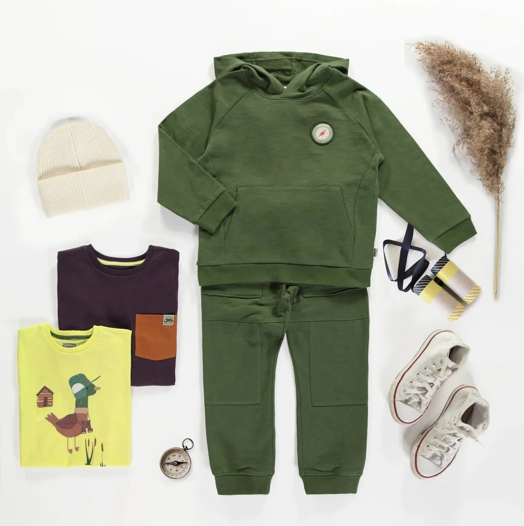 The Malcolm Pocket Joggers - Green - KIDS