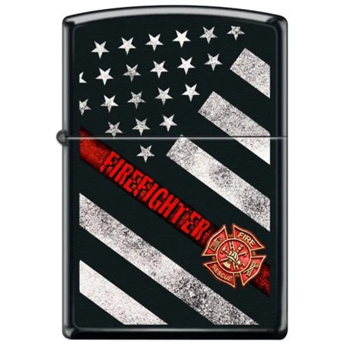 Thin Red Line Flag Zippo Lighter