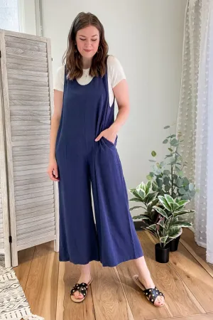 Wide Leg Linen Jumpsuit