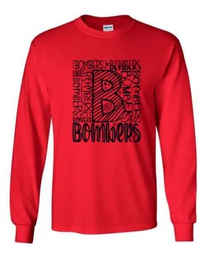 Williamsport Bombers - Bomber Graffiti - 2024 Design #4 - T-Shirt, Long Sleeve T-shirt, Crew Neck, Hooded Sweatshirt or 3/4 Sleeve Baseball Tee