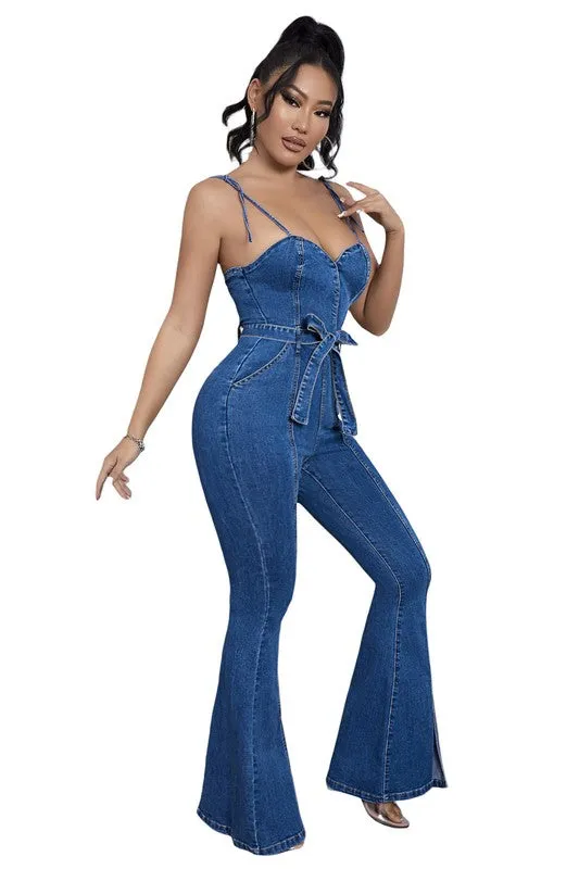 WOMEN FASHION DENIM JUMPSUIT