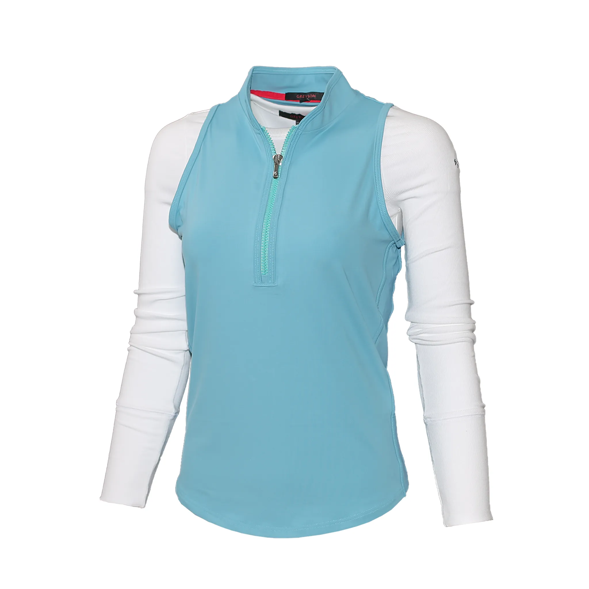 Women's Sleeveless Vest Mock Neck Top - Bandon Dunes