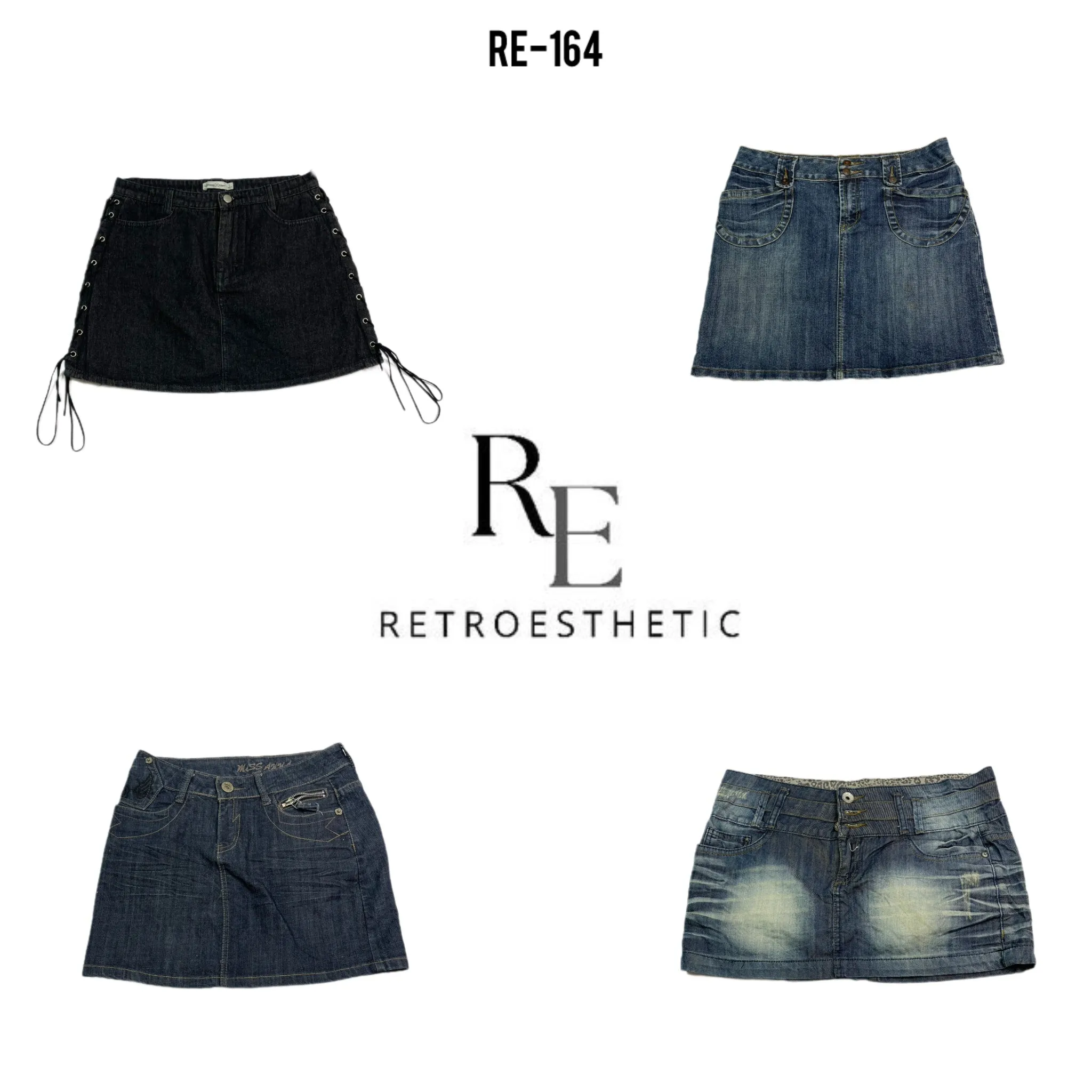 Y2K Denim Mini Skirts (RE-164)