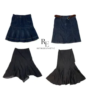 Y2K Unique Denim Skirts (SR-158)