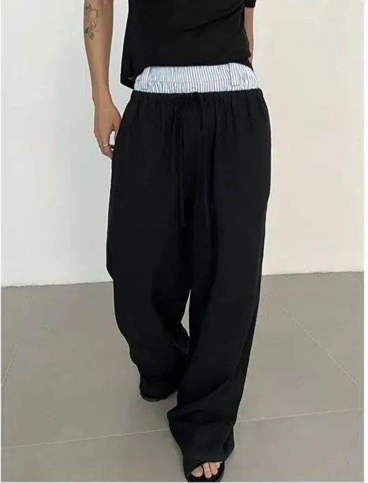 Zhou Elastic Drawcord Waist Pants