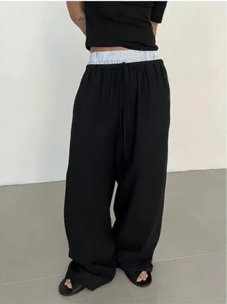 Zhou Elastic Drawcord Waist Pants